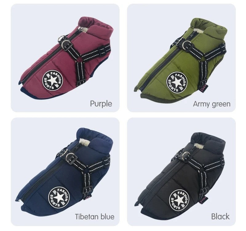 Warm Waterproof Pet Vest – Fall & Winter