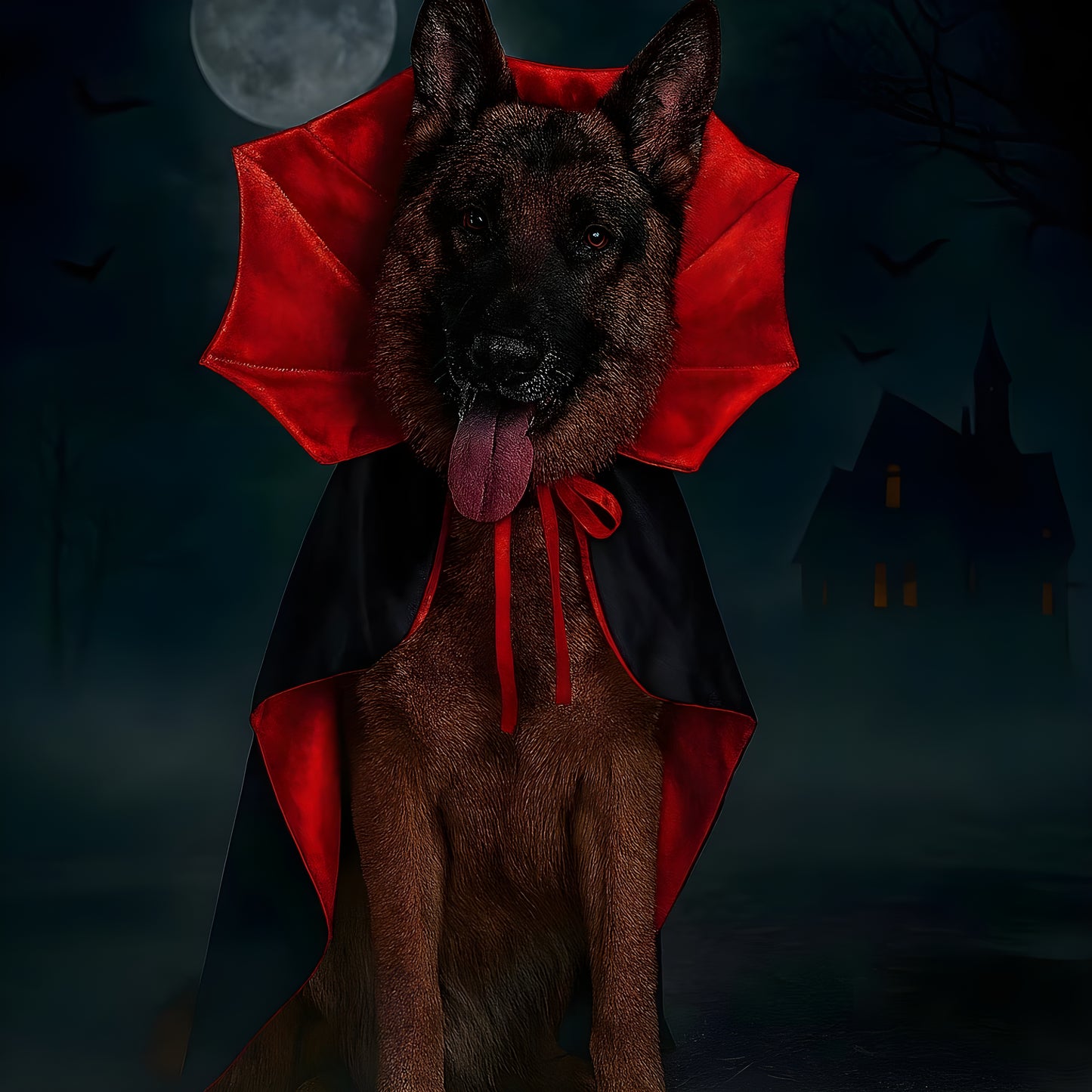 Spooky Pet Costume – Bat Wings + Cape