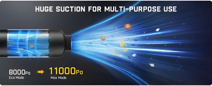 Portable Cordless Car Vacuum 13000Pa/30AW