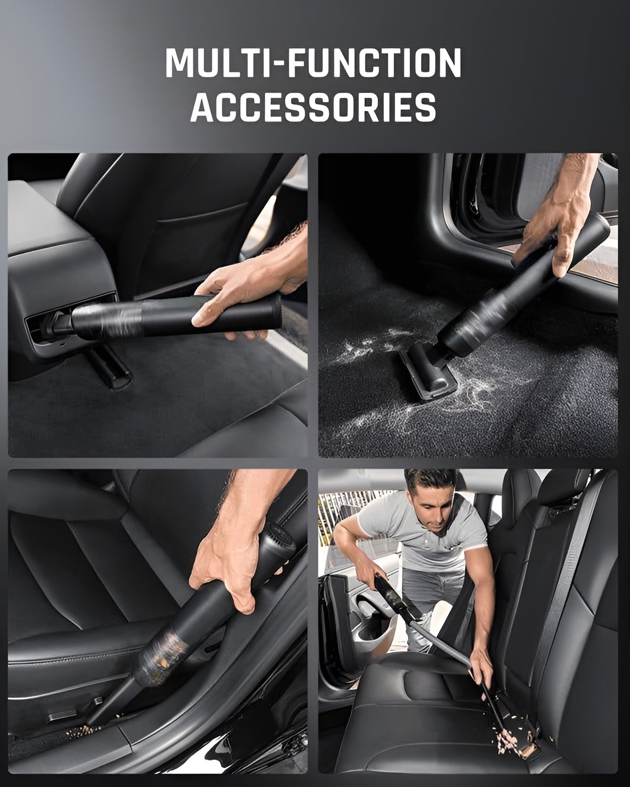 Portable Cordless Car Vacuum 13000Pa/30AW