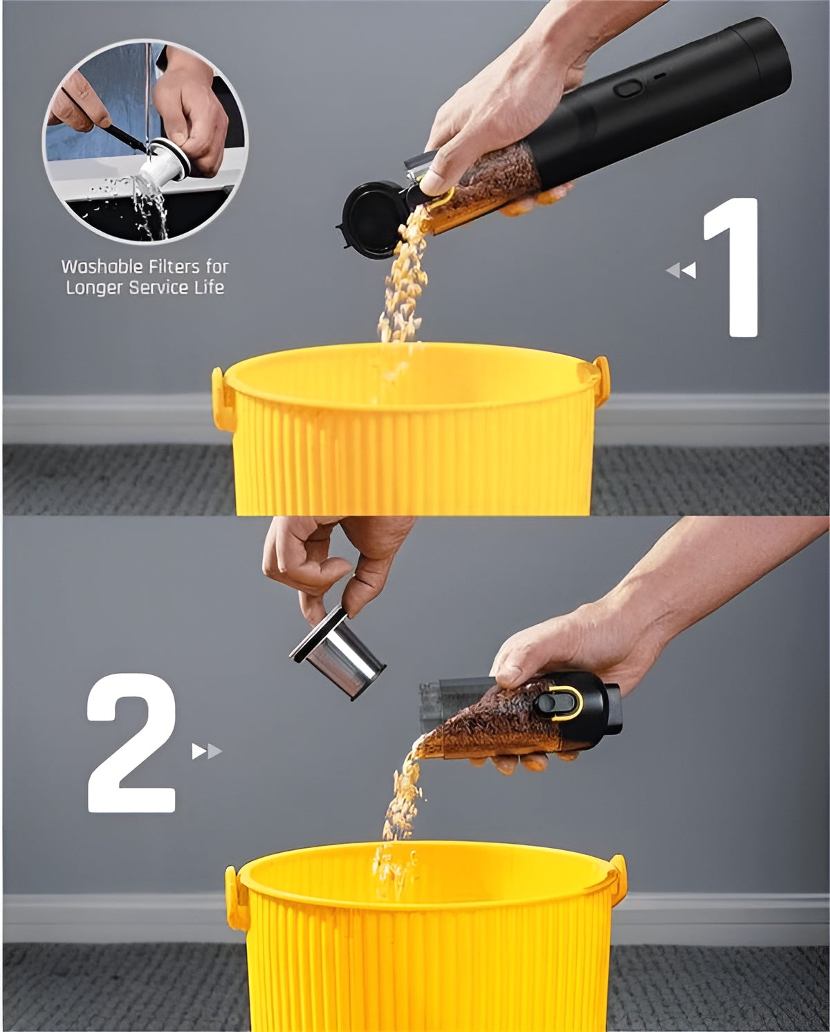 Portable Cordless Car Vacuum 13000Pa/30AW