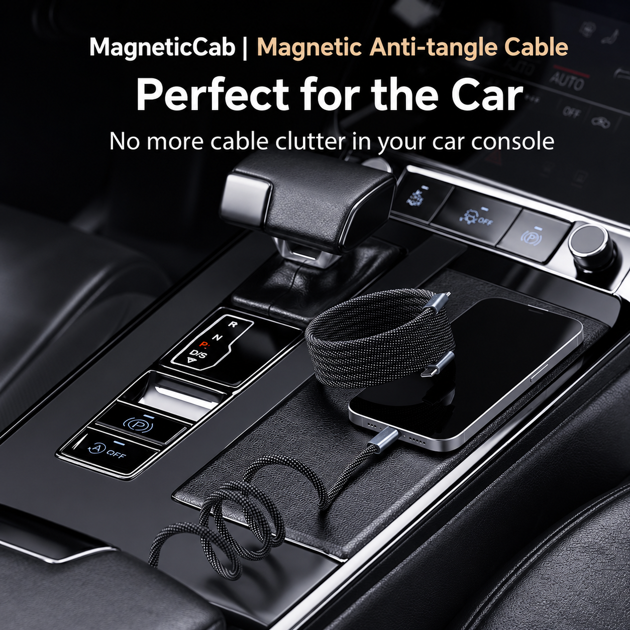MagneticCab | Magnetic Anti-tangle Cable