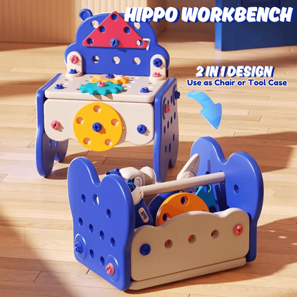 🔧 Hippo Children’s Toolbox Puzzle Assembly Toy Set – Build, Play & Learn!