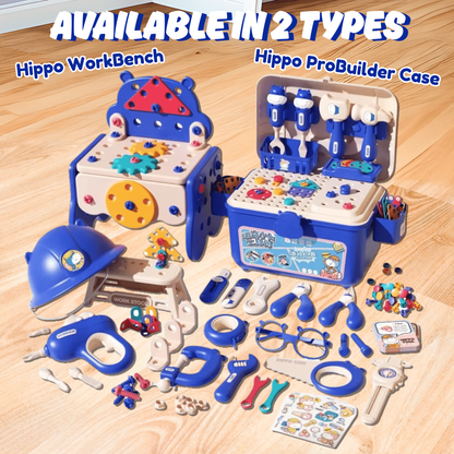 🔧 Hippo Children’s Toolbox Puzzle Assembly Toy Set – Build, Play & Learn!