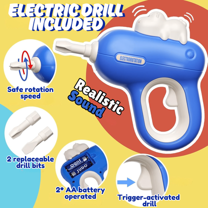 🔧 Hippo Children’s Toolbox Puzzle Assembly Toy Set – Build, Play & Learn!