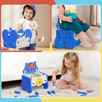 🔧 Hippo Children’s Toolbox Puzzle Assembly Toy Set – Build, Play & Learn!