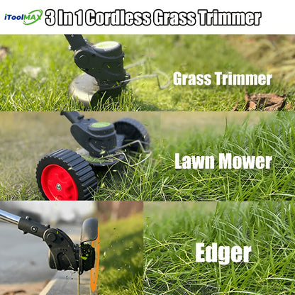 3 In 1 Cordless Grass Trimmer & Weed Wacker