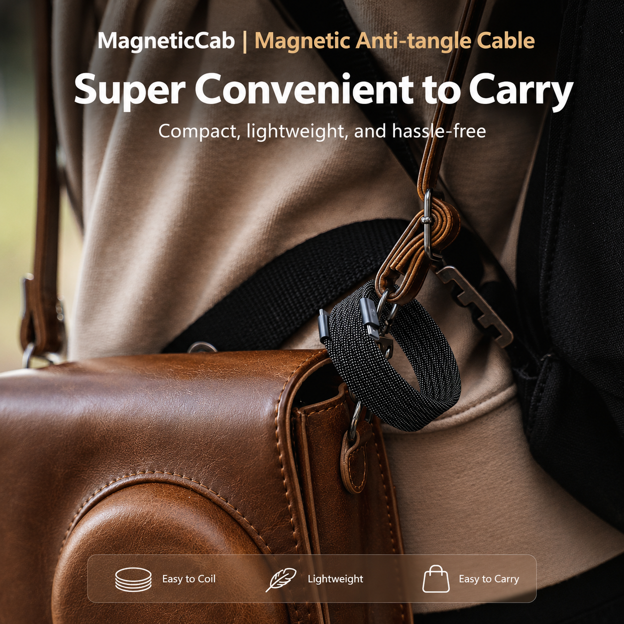 MagneticCab | Magnetic Anti-tangle Cable