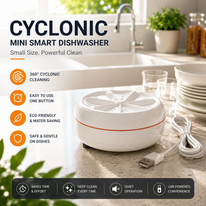 Cyclonic | Mini Smart Dishwasher