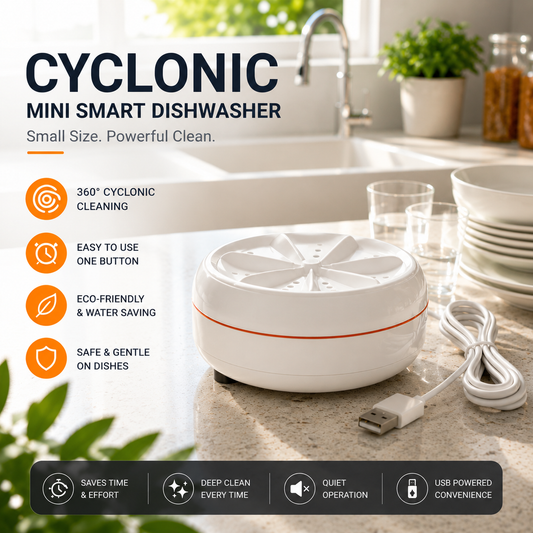 Cyclonic | Mini Smart Dishwasher