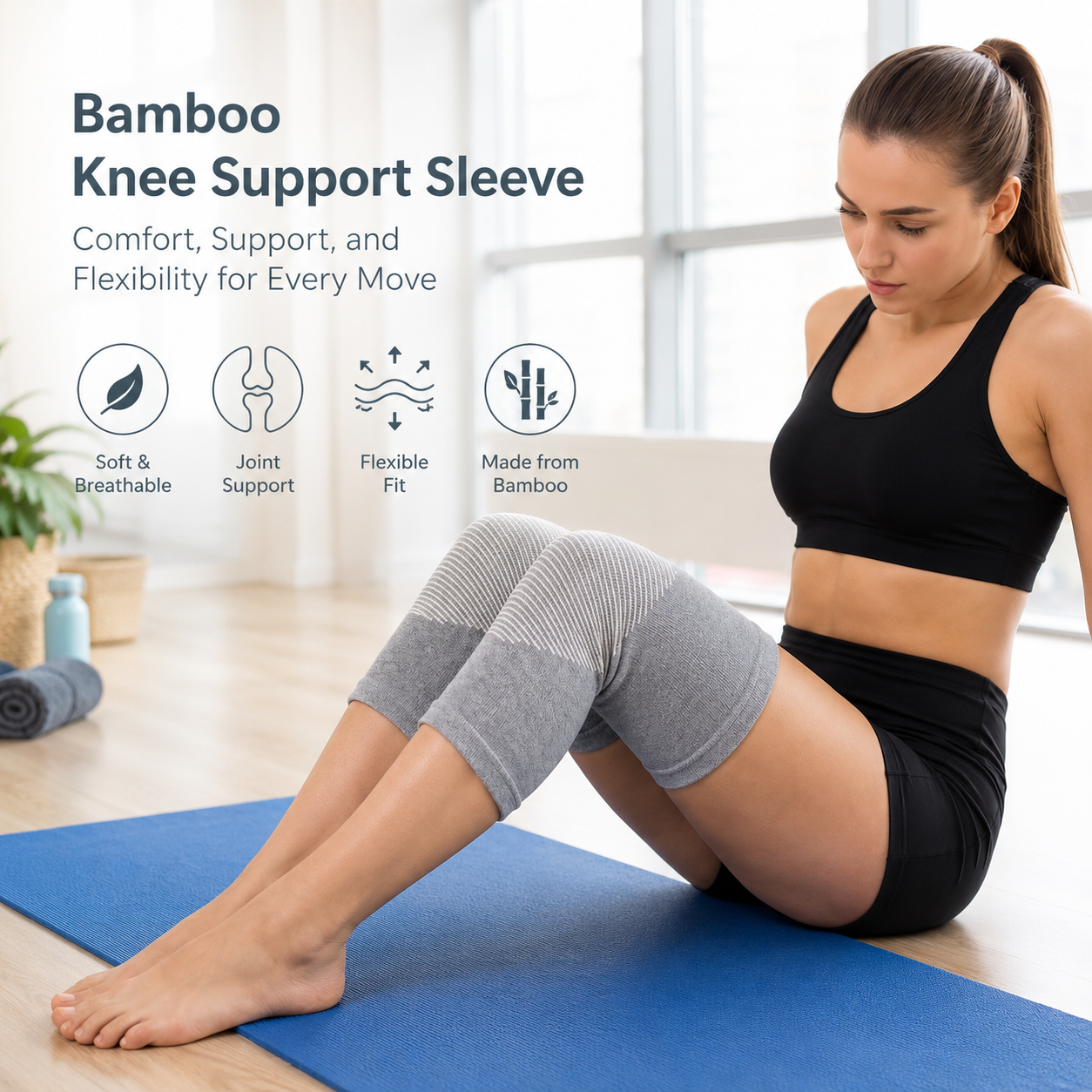 Bamboo Knee Support Sleeve