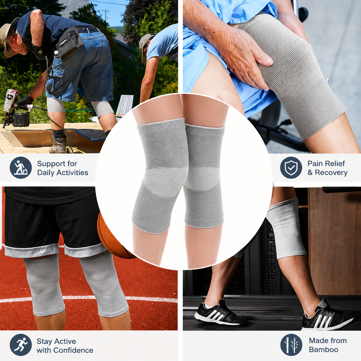 Bamboo Knee Support Sleeve