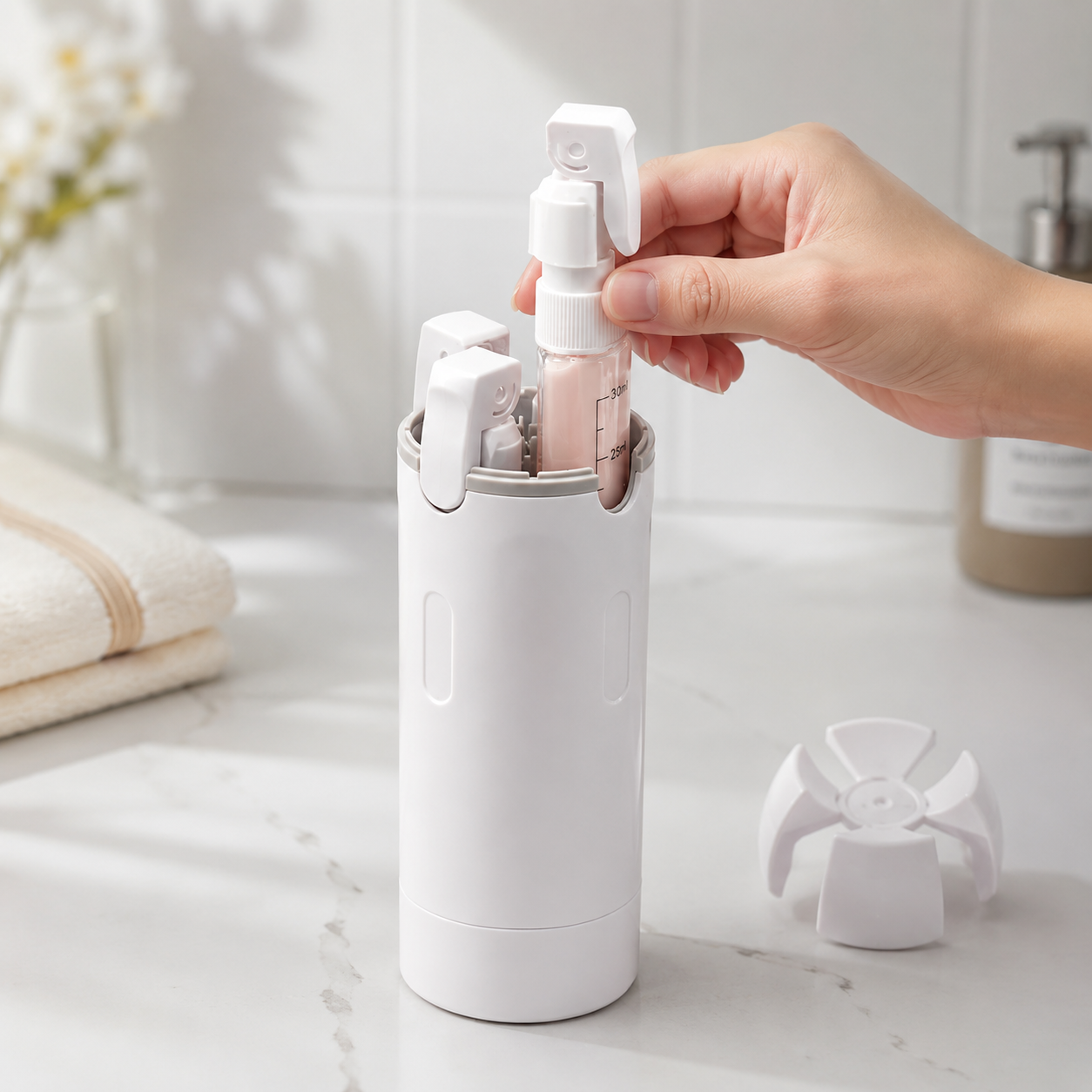Leshera 4-in-1 Travel Dispenser