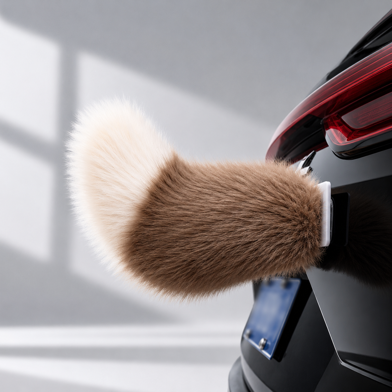 Furry Wagging Car Tail Fun