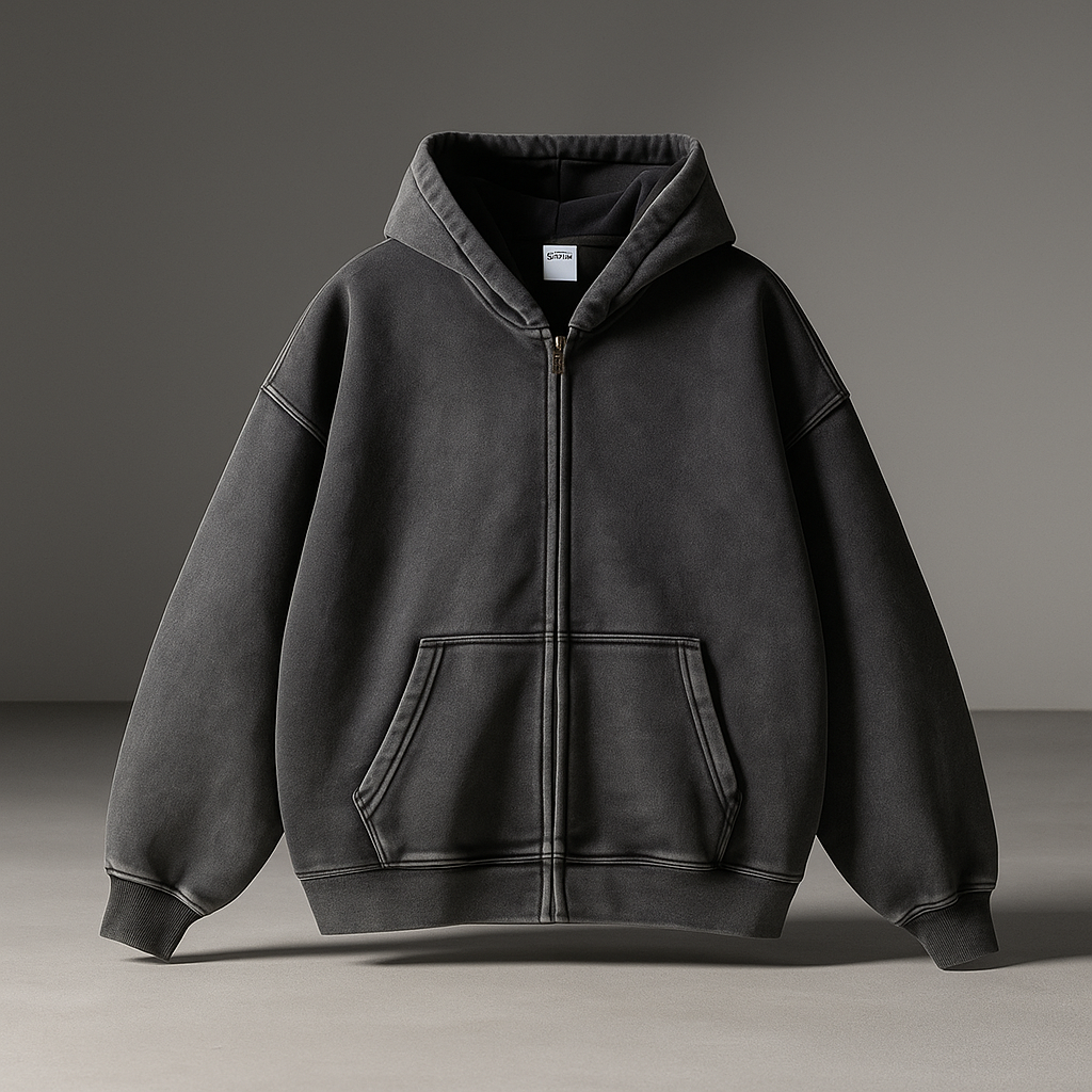 🔥Retro Punk Zip-Up Hoodie🔥 – 🔥Vintage Streetwear Vibes🔥