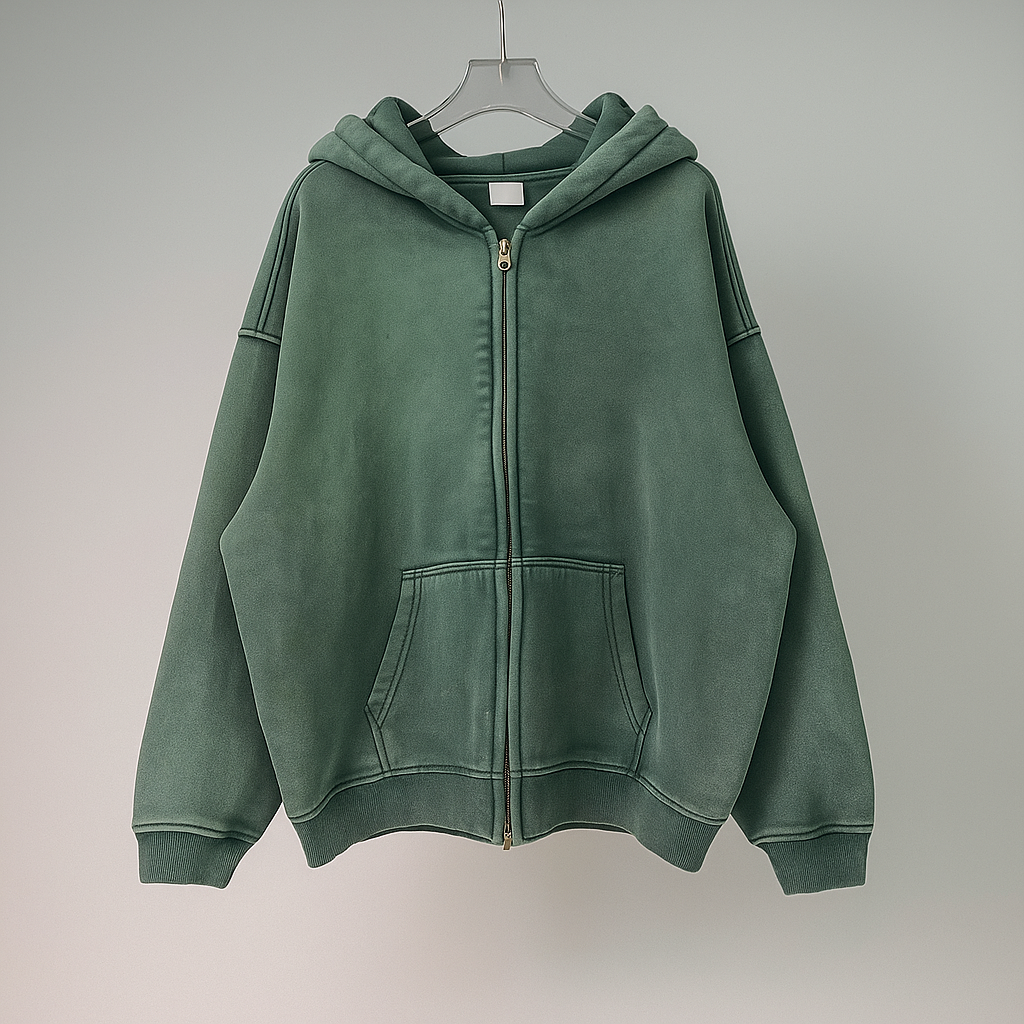 🔥Retro Punk Zip-Up Hoodie🔥 – 🔥Vintage Streetwear Vibes🔥