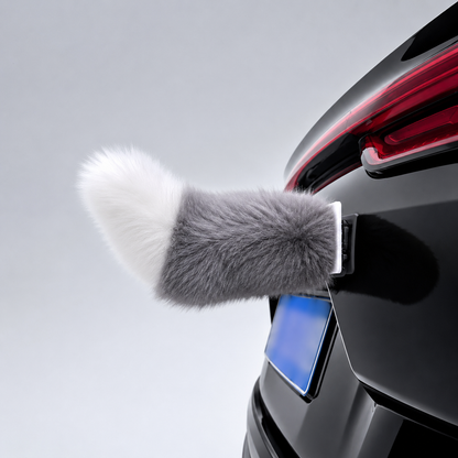 Furry Wagging Car Tail Fun