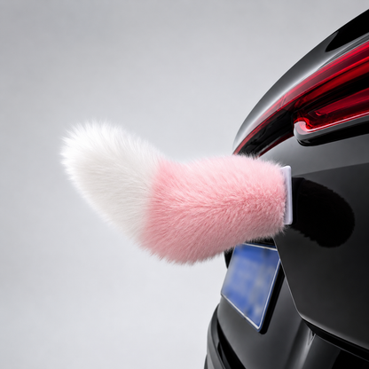 Furry Wagging Car Tail Fun