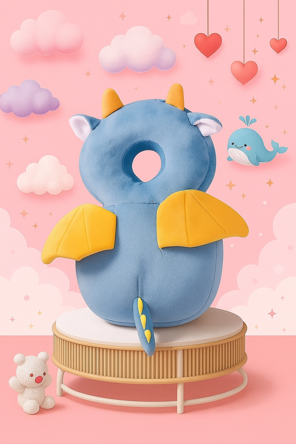 Animal Pillow Baby👶🛡️Safe & Protective