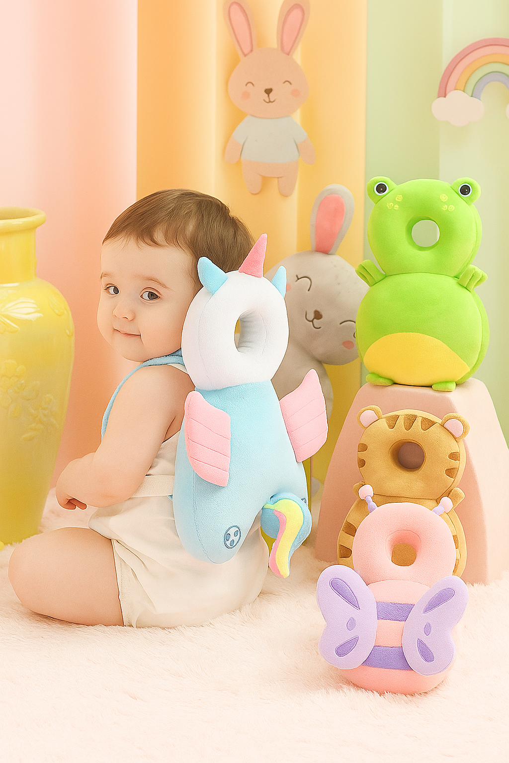 Animal Pillow Baby👶🛡️Safe & Protective