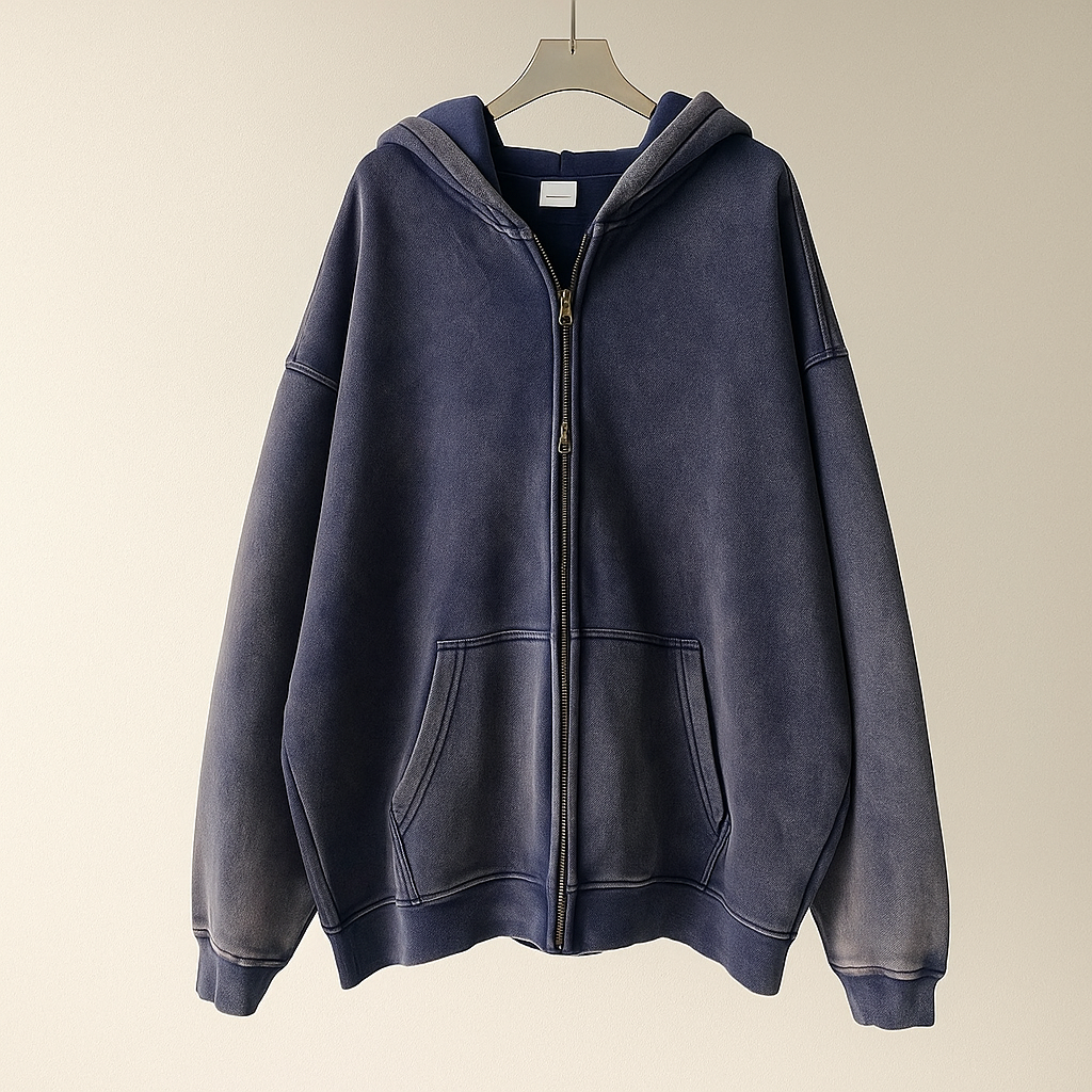 🔥Retro Punk Zip-Up Hoodie🔥 – 🔥Vintage Streetwear Vibes🔥