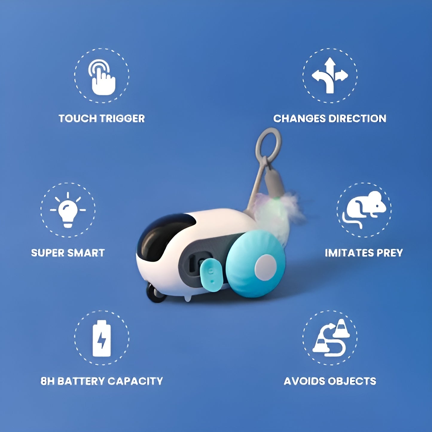 Intelligent Turbo Tail 2.0 Cat Toy – Endless Fun, Zero Boredom!