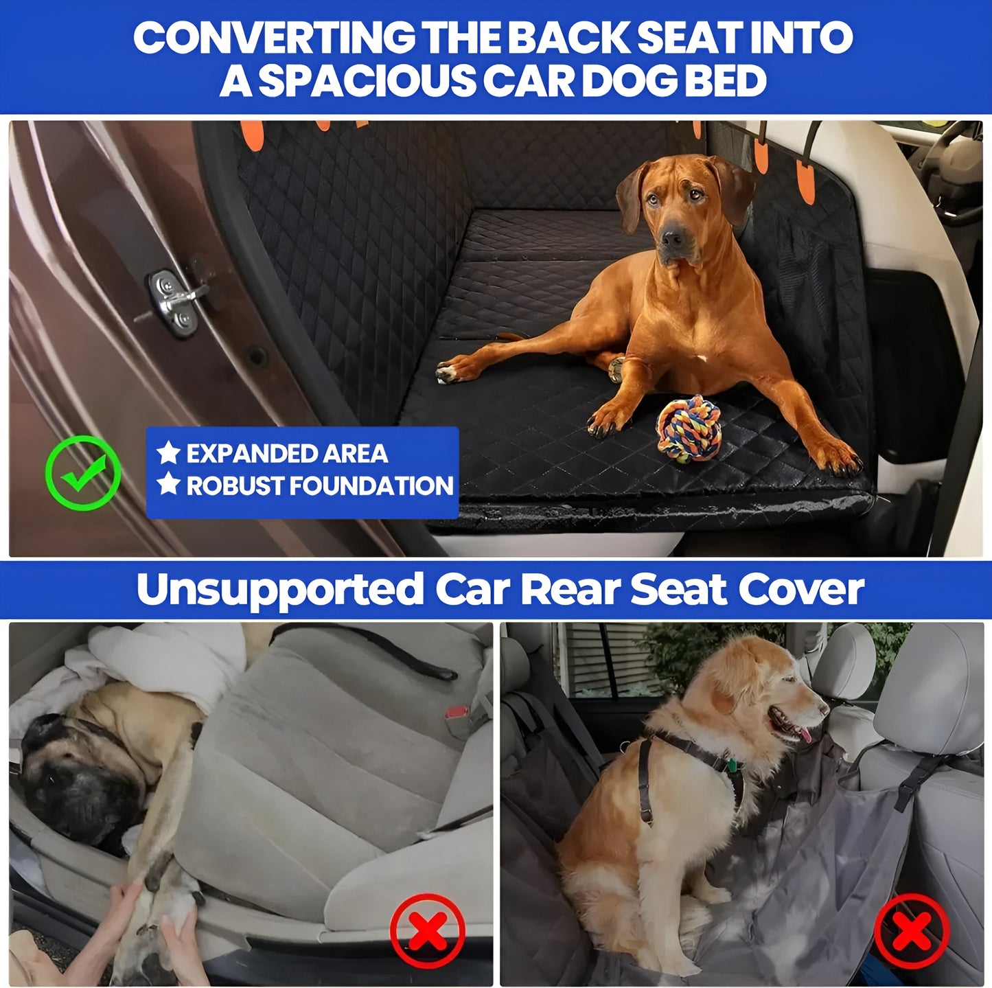 Premium-Heavy Duty Dog Car Seat Protector