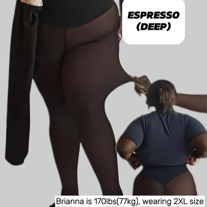 Ultra-Warm Fleece-Lined Thermal Tights – Seamless, Shaping, Winter-Proof