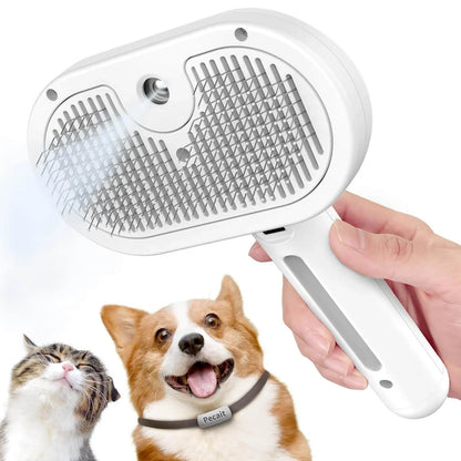 Pet Spray Grooming Comb – 2-in-1 Hair Removal & Styling Brush