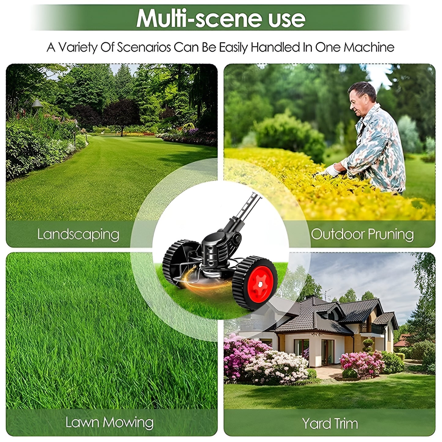 3 In 1 Cordless Grass Trimmer & Weed Wacker