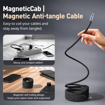 MagneticCab | Magnetic Anti-tangle Cable