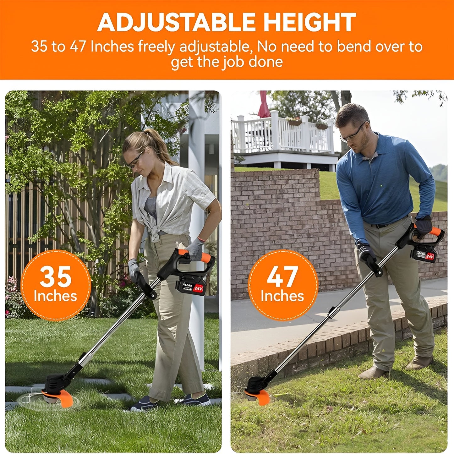 3 In 1 Cordless Grass Trimmer & Weed Wacker