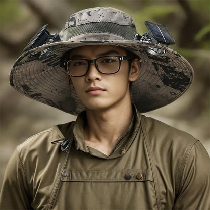🌞 Solar-Powered Fan Hat – Stay Cool Anywhere, Anytime!