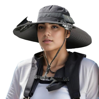 🌞 Solar-Powered Fan Hat – Stay Cool Anywhere, Anytime!