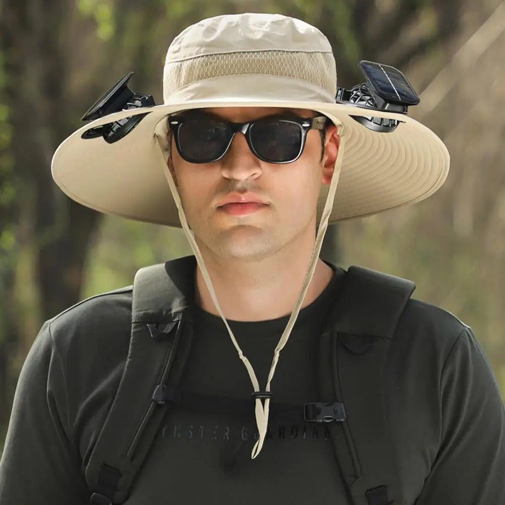🌞 Solar-Powered Fan Hat – Stay Cool Anywhere, Anytime!