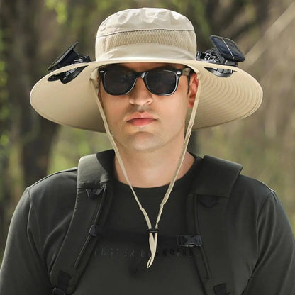 🌞 Solar-Powered Fan Hat – Stay Cool Anywhere, Anytime!