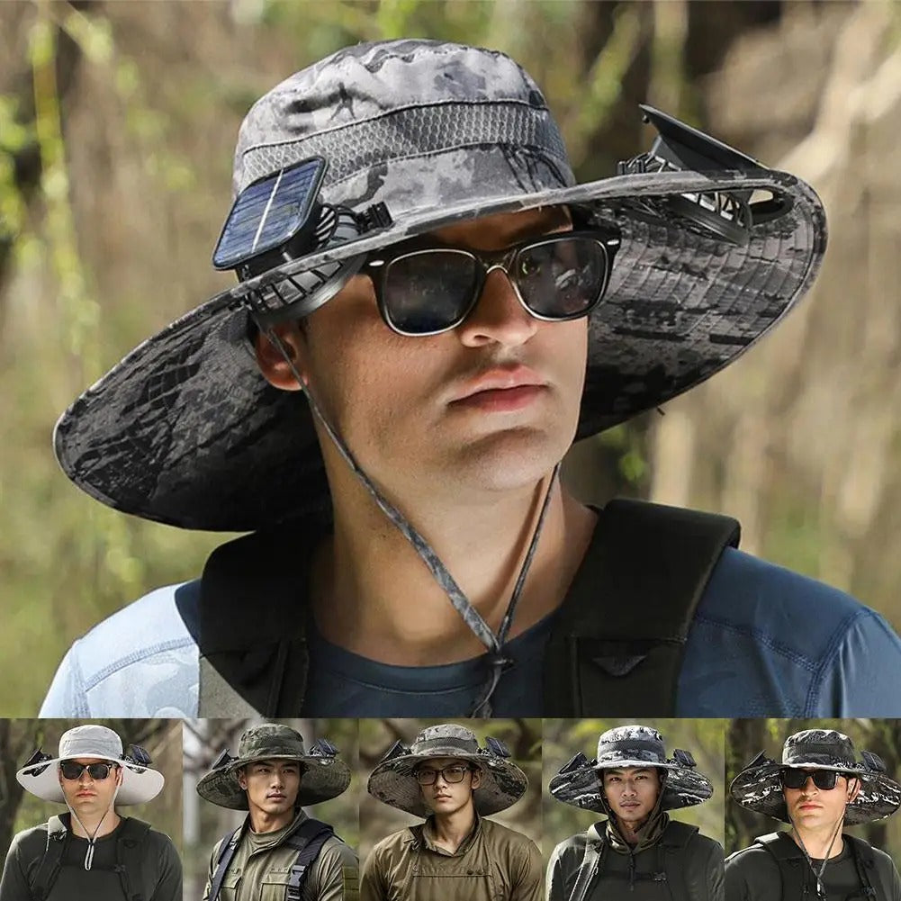 🌞 Solar-Powered Fan Hat – Stay Cool Anywhere, Anytime!