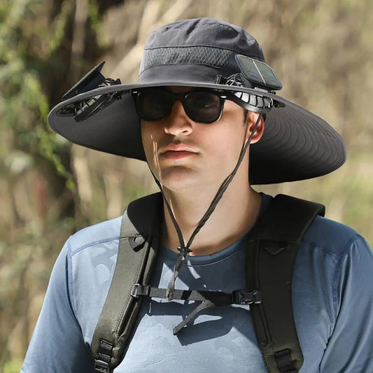 🌞 Solar-Powered Fan Hat – Stay Cool Anywhere, Anytime!