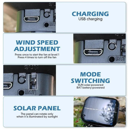 🌞 Solar-Powered Fan Hat – Stay Cool Anywhere, Anytime!