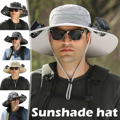 🌞 Solar-Powered Fan Hat – Stay Cool Anywhere, Anytime!