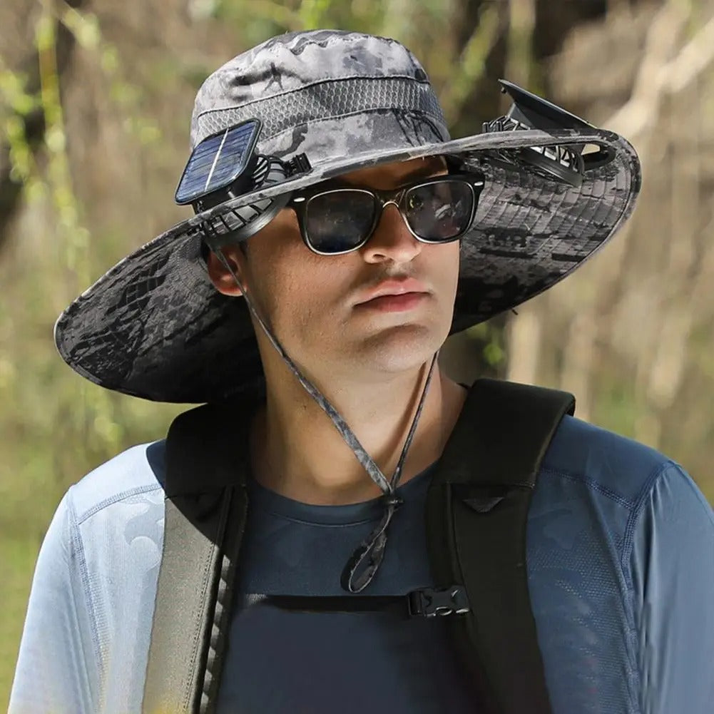 🌞 Solar-Powered Fan Hat – Stay Cool Anywhere, Anytime!