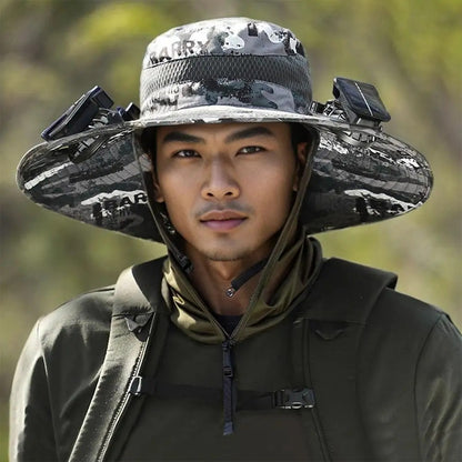 🌞 Solar-Powered Fan Hat – Stay Cool Anywhere, Anytime!