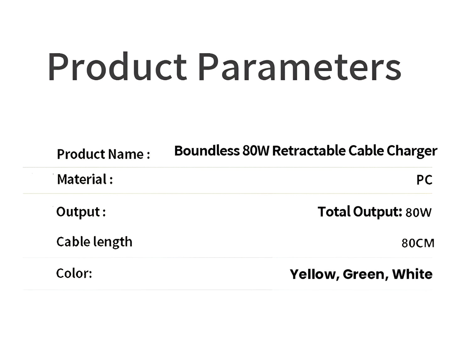 80W Super Fast Charging USB-C Cable with Telescopic Design & LED Light