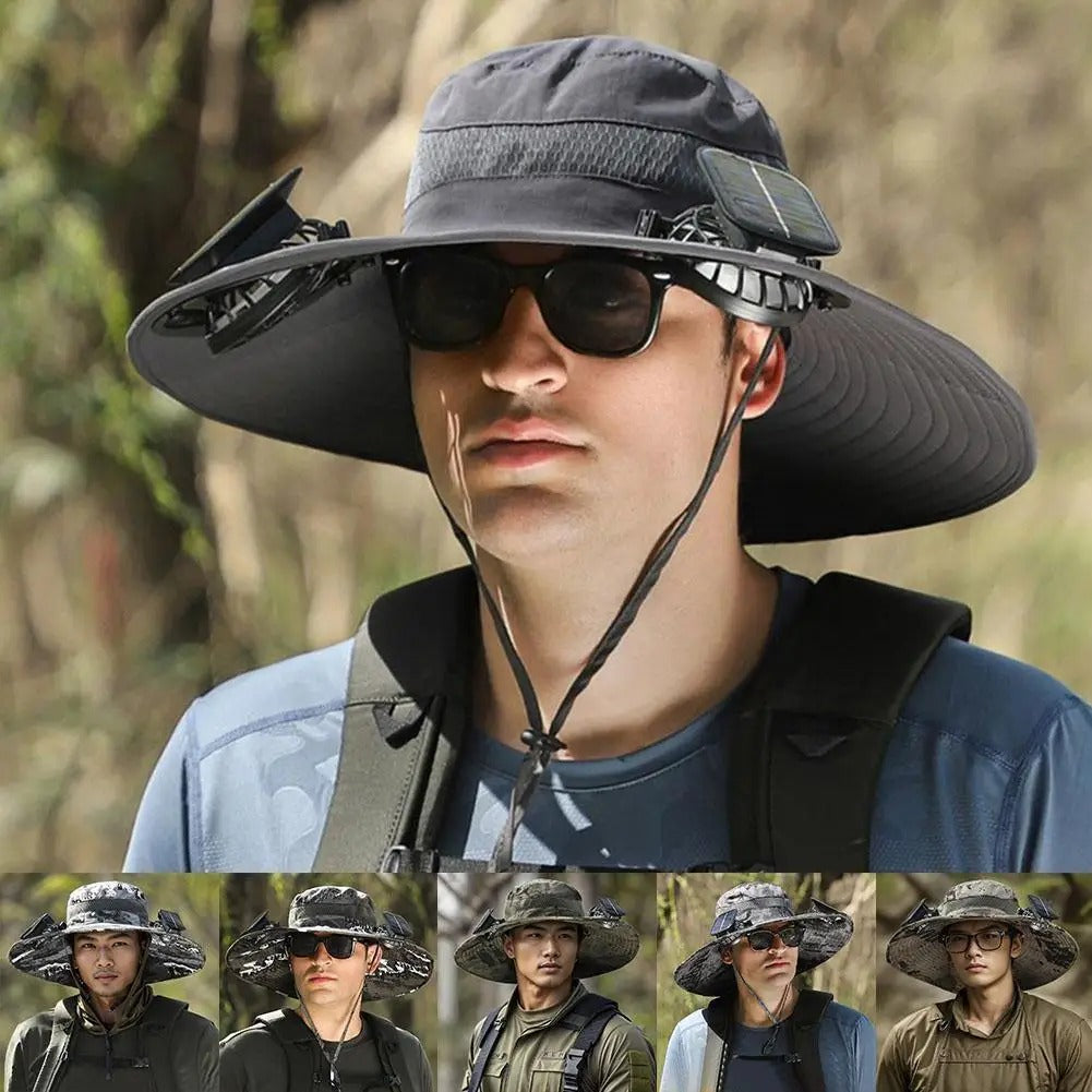 🌞 Solar-Powered Fan Hat – Stay Cool Anywhere, Anytime!