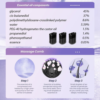 The Leshera™: Red Light Therapy Electric Massage Comb