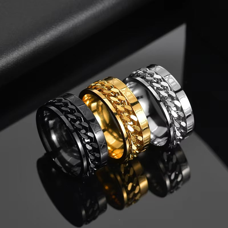 🔥 Leshera™ Color Stainless Steel Spinner Chain Ring