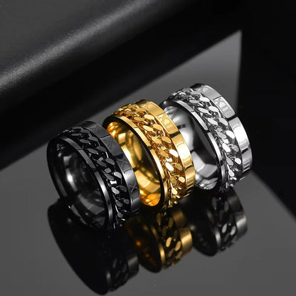 🔥 Leshera™ Color Stainless Steel Spinner Chain Ring