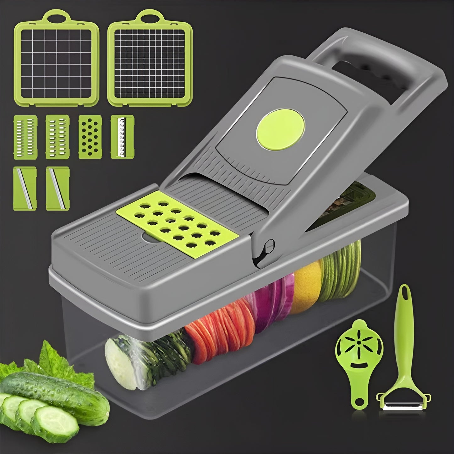 Kitchen Vegetable Chopper 14-in-1