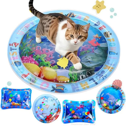 Interactive Cat Water Play Mat – Sensory Fun for Curious Cats