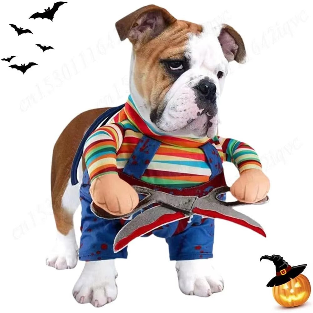 🎃 Spooky & Sweet Halloween Pet Costume – Adorably Haunting Outfit for Cats & Dogs